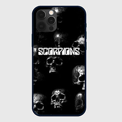 Чехол для iPhone 12 Pro Max Scorpions logo rock group, цвет: 3D-черный