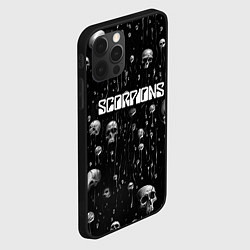 Чехол для iPhone 12 Pro Max Scorpions rock group, цвет: 3D-черный — фото 2