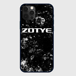 Чехол для iPhone 12 Pro Max Zotye black ice, цвет: 3D-черный