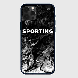 Чехол для iPhone 12 Pro Max Sporting black graphite, цвет: 3D-черный
