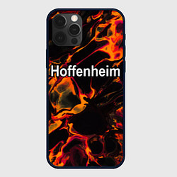 Чехол для iPhone 12 Pro Max Hoffenheim red lava, цвет: 3D-черный