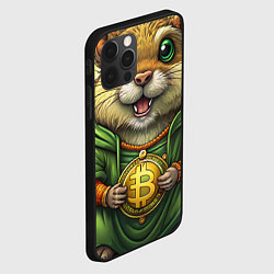 Чехол для iPhone 12 Pro Max Криптовалютный хомячок, цвет: 3D-черный — фото 2