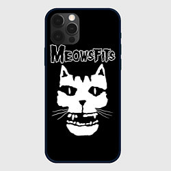 Чехол для iPhone 12 Pro Max Misfits - Meowsfits, цвет: 3D-черный