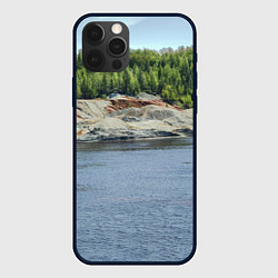 Чехол для iPhone 12 Pro Max Троицко-байновское месторождение глины, цвет: 3D-черный