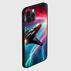 Чехол для iPhone 12 Pro Max Полёт к далёкой звезде - нейросеть, цвет: 3D-черный — фото 2
