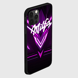 Чехол для iPhone 12 Pro Max Милфа прикольная надпись, цвет: 3D-черный — фото 2