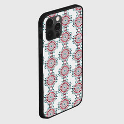 Чехол для iPhone 12 Pro Max Паттерн с круговым орнаментом, цвет: 3D-черный — фото 2