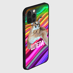 Чехол для iPhone 12 Pro Max Мем кот Шлепа, цвет: 3D-черный — фото 2