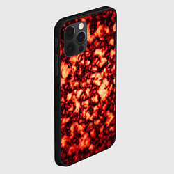Чехол для iPhone 12 Pro Max Узор огня, цвет: 3D-черный — фото 2
