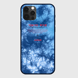 Чехол для iPhone 12 Pro Max Tokyo: tie-dye blue, цвет: 3D-черный