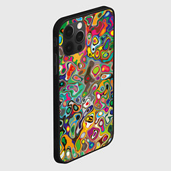 Чехол для iPhone 12 Pro Max Абстрактные пятна, цвет: 3D-черный — фото 2