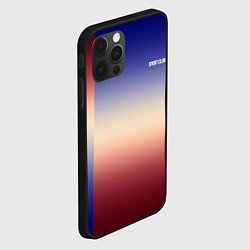 Чехол для iPhone 12 Pro Max Красный-синий градиентный узор, цвет: 3D-черный — фото 2