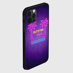 Чехол для iPhone 12 Pro Max Неоновые пальмы summer vibes, цвет: 3D-черный — фото 2