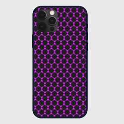 Чехол для iPhone 12 Pro Max Паттерн сетчатый, цвет: 3D-черный