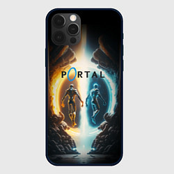 Чехол для iPhone 12 Pro Max Люди в портале, цвет: 3D-черный