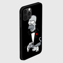 Чехол для iPhone 12 Pro Max Homer - the godfather, цвет: 3D-черный — фото 2