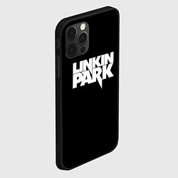 Чехол для iPhone 12 Pro Max Lnkin park logo white, цвет: 3D-черный — фото 2