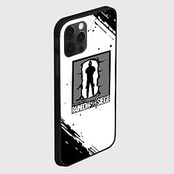 Чехол для iPhone 12 Pro Max Rainbow six текстура лого шутер, цвет: 3D-черный — фото 2