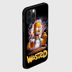 Чехол для iPhone 12 Pro Max Homer - wasted, цвет: 3D-черный — фото 2