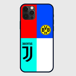 Чехол для iPhone 12 Pro Max Juventus x Borussia, цвет: 3D-черный