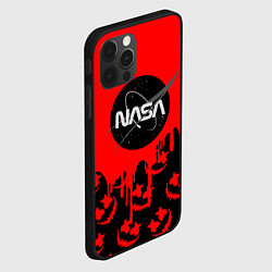 Чехол для iPhone 12 Pro Max Marshmello x Nasa red, цвет: 3D-черный — фото 2