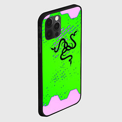 Чехол для iPhone 12 Pro Max Razer pattern geometry, цвет: 3D-черный — фото 2