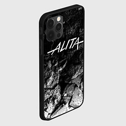 Чехол для iPhone 12 Pro Max Alita black graphite, цвет: 3D-черный — фото 2