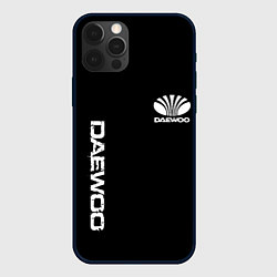 Чехол для iPhone 12 Pro Max Daewoo logo white, цвет: 3D-черный