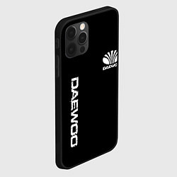 Чехол для iPhone 12 Pro Max Daewoo logo white, цвет: 3D-черный — фото 2