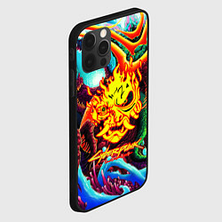 Чехол для iPhone 12 Pro Max Cyberpunk hyperbeast steel, цвет: 3D-черный — фото 2