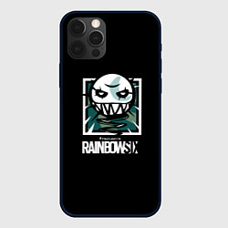 Чехол для iPhone 12 Pro Max Rainbow six шутер гейм лого, цвет: 3D-черный