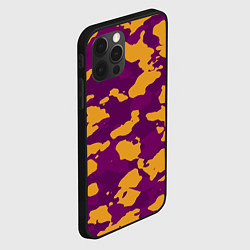 Чехол для iPhone 12 Pro Max Песчанный камуфляж милитраи, цвет: 3D-черный — фото 2