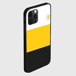 Чехол для iPhone 12 Pro Max За веру царя и святую триединую Русь желтая, цвет: 3D-черный — фото 2