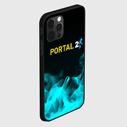 Чехол для iPhone 12 Pro Max Portal fire blue, цвет: 3D-черный — фото 2