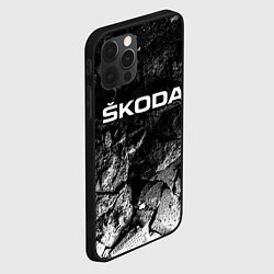 Чехол для iPhone 12 Pro Max Skoda black graphite, цвет: 3D-черный — фото 2