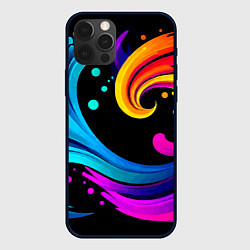 Чехол для iPhone 12 Pro Max Joy wave - ai art fantasy, цвет: 3D-черный