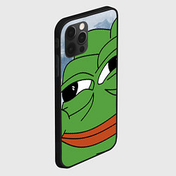 Чехол для iPhone 12 Pro Max Хитрый лягушонок пепе, цвет: 3D-черный — фото 2
