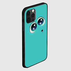 Чехол для iPhone 12 Pro Max Зависть эмоции - глаза крупно, цвет: 3D-черный — фото 2