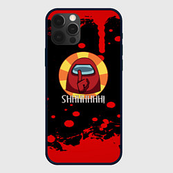 Чехол для iPhone 12 Pro Max Amomg us краски, цвет: 3D-черный