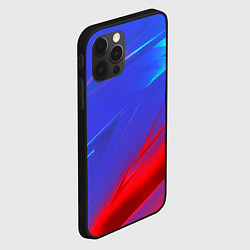 Чехол для iPhone 12 Pro Max Неоновые полосы геометрия, цвет: 3D-черный — фото 2