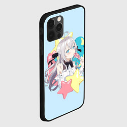 Чехол для iPhone 12 Pro Max Алиса - Аля иногда кокетничает со мной по-русски, цвет: 3D-черный — фото 2