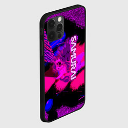 Чехол для iPhone 12 Pro Max Samurai ретровейв, цвет: 3D-черный — фото 2