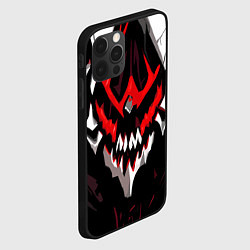 Чехол для iPhone 12 Pro Max Абстрактное красное лицо монстра, цвет: 3D-черный — фото 2