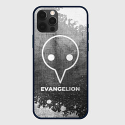 Чехол для iPhone 12 Pro Max Evangelion - grey gradient, цвет: 3D-черный