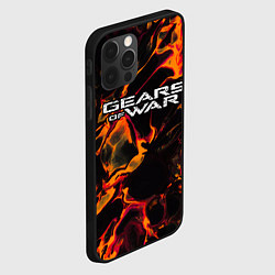 Чехол для iPhone 12 Pro Max Gears of War red lava, цвет: 3D-черный — фото 2