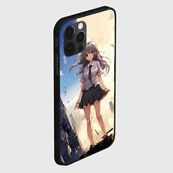 Чехол для iPhone 12 Pro Max Девушка аниме, цвет: 3D-черный — фото 2