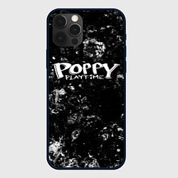 Чехол для iPhone 12 Pro Max Poppy Playtime black ice, цвет: 3D-черный