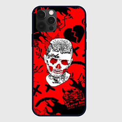 Чехол для iPhone 12 Pro Max Lil Peep логотипы, цвет: 3D-черный