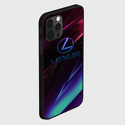 Чехол для iPhone 12 Pro Max Lexus stripes, цвет: 3D-черный — фото 2