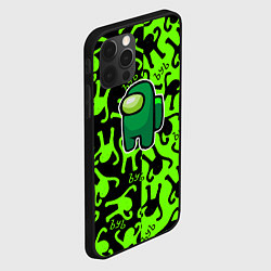 Чехол для iPhone 12 Pro Max Among us x ъуъ съука, цвет: 3D-черный — фото 2